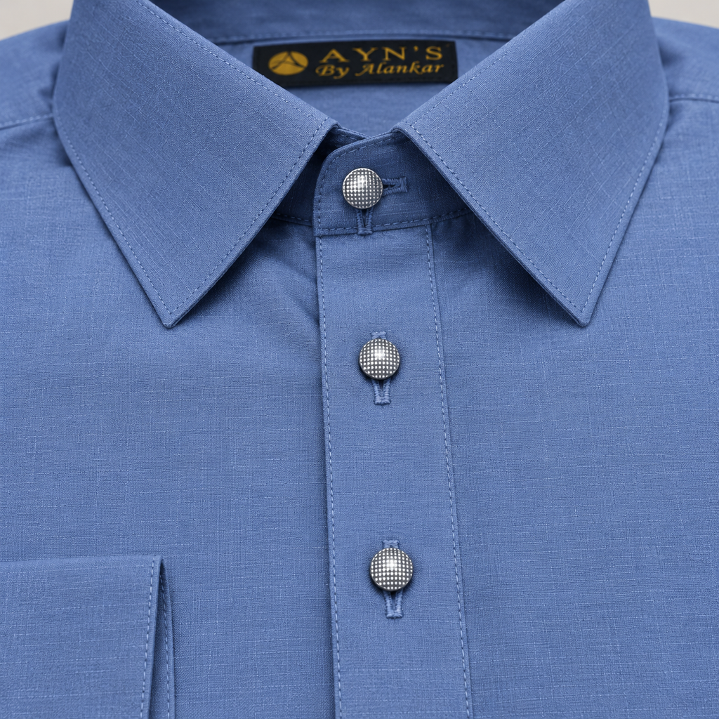 Premium Steel Blue Shalwar Kameez – Classic Elegance