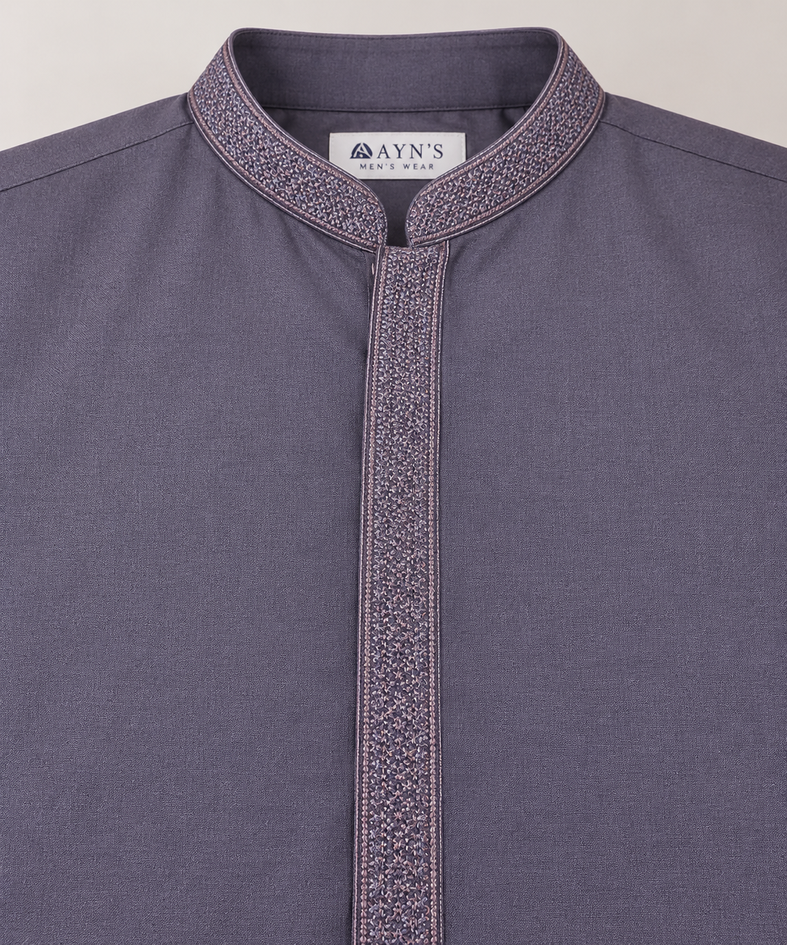 Premium Embroidered Kurta shalwar/pyjama with Textured Collar & Patti